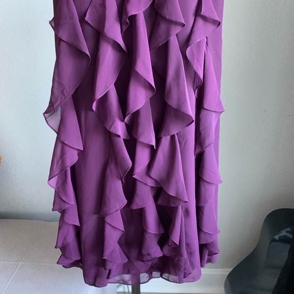 Xscape Strapless Vertical Tier Ruffles Dress - Picture 3 of 5